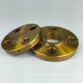 A105 Carbono aço slip-on Flange Flange forjado com revestimento amarelo (Kt0007)